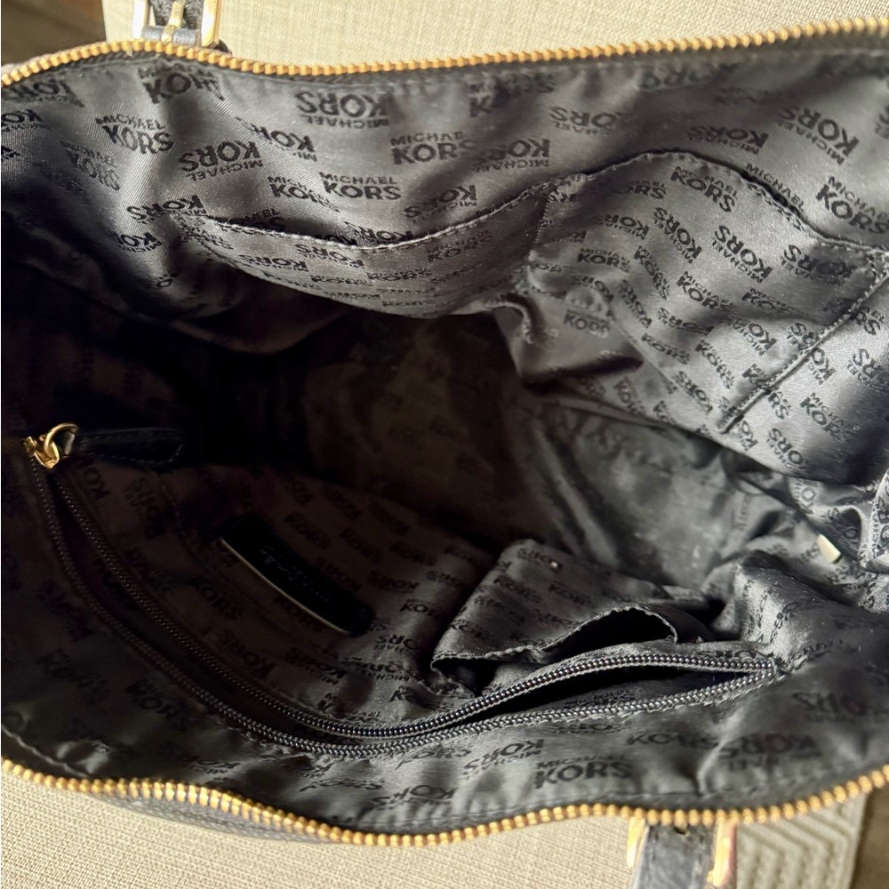 Michael Kors Black Monogram Tote - Picture 3 of 6